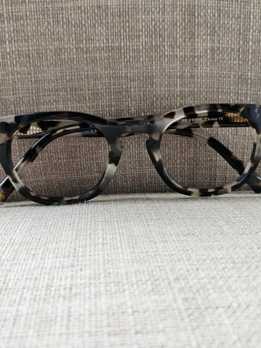 Warby Parker Women Eyeglasses Frame Gray Tortoise Eyewear CASPAR 245 Glasses